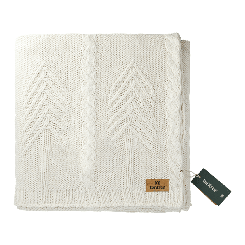 tentree Organic Cotton Cable Blanket