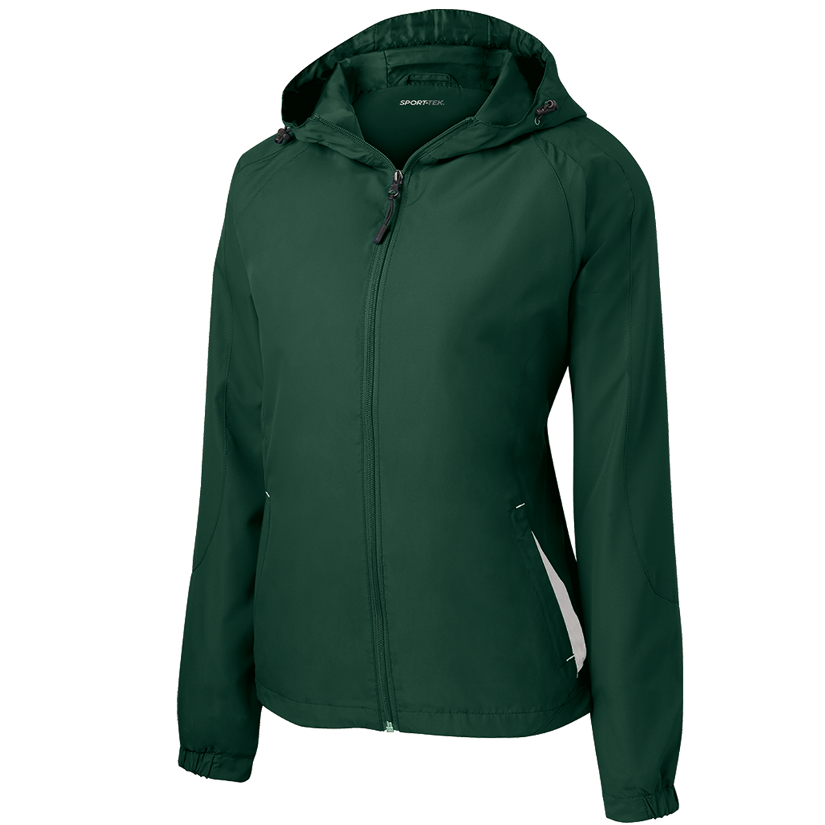 Ladies' Sport-Tek Colorblock Hooded Raglan Jacket