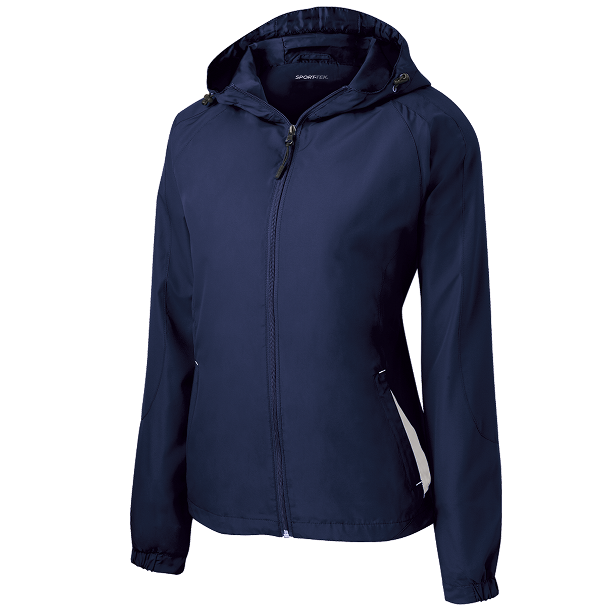 Ladies' Sport-Tek Colorblock Hooded Raglan Jacket
