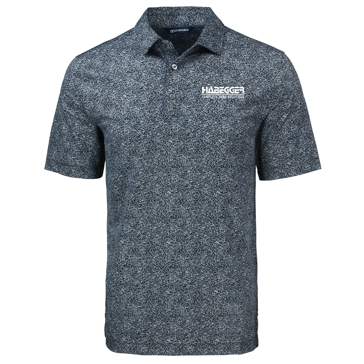 Cutter & Buck Pike Constellation Print Stretch Mens Polo