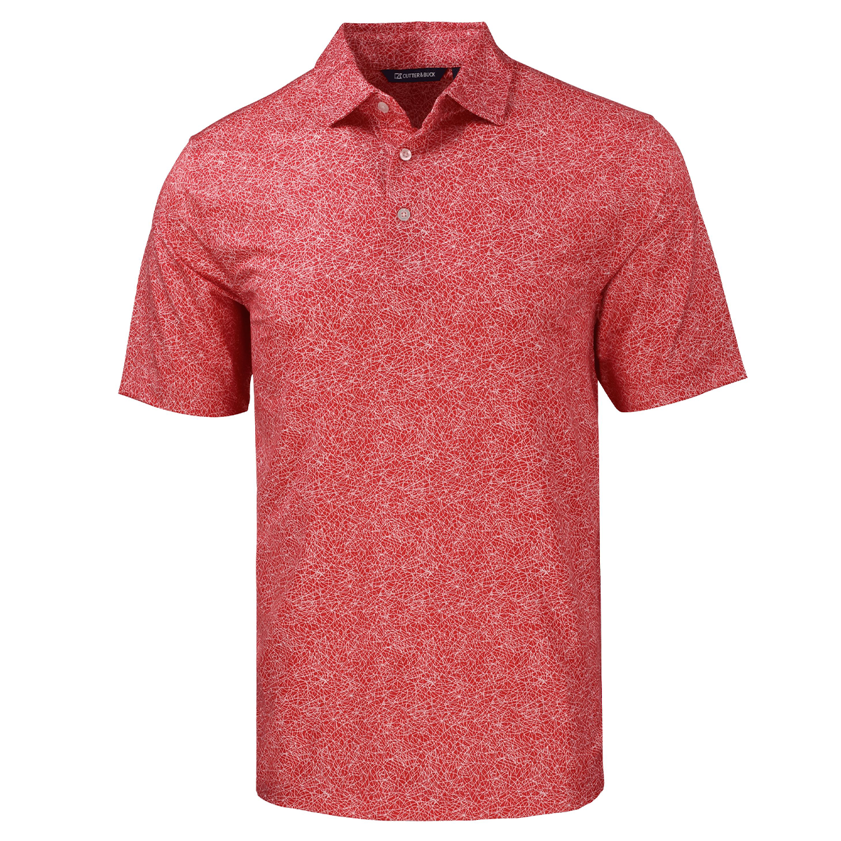 Cutter & Buck Pike Constellation Print Stretch Mens Polo