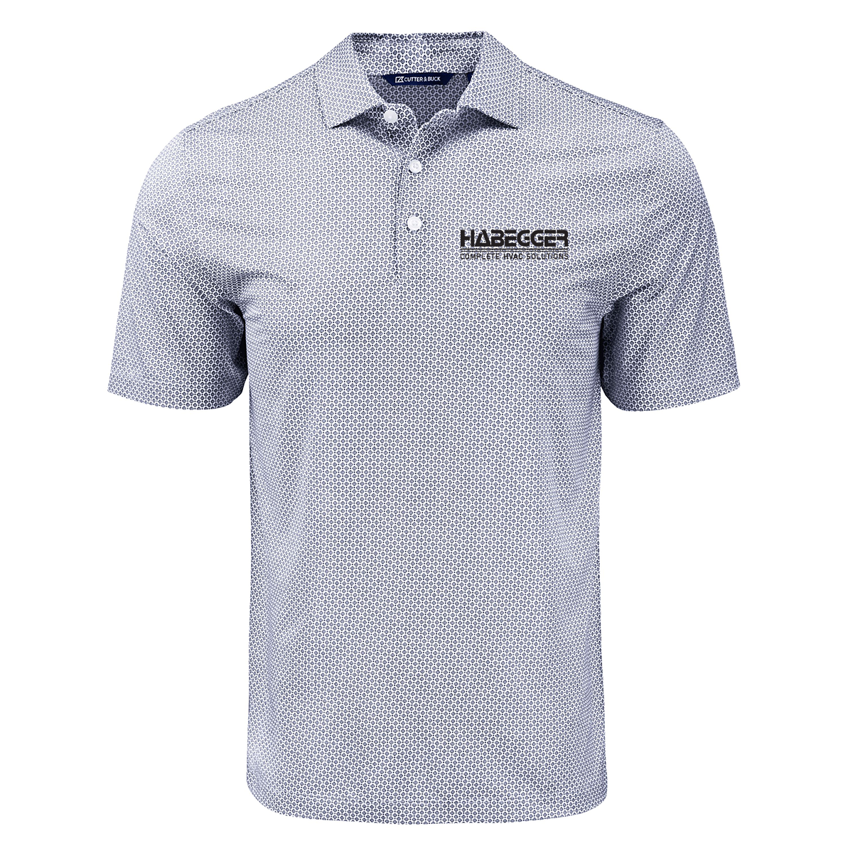 Cutter & Buck Pike Eco Diamond Dot Print Recycled Mens Polo