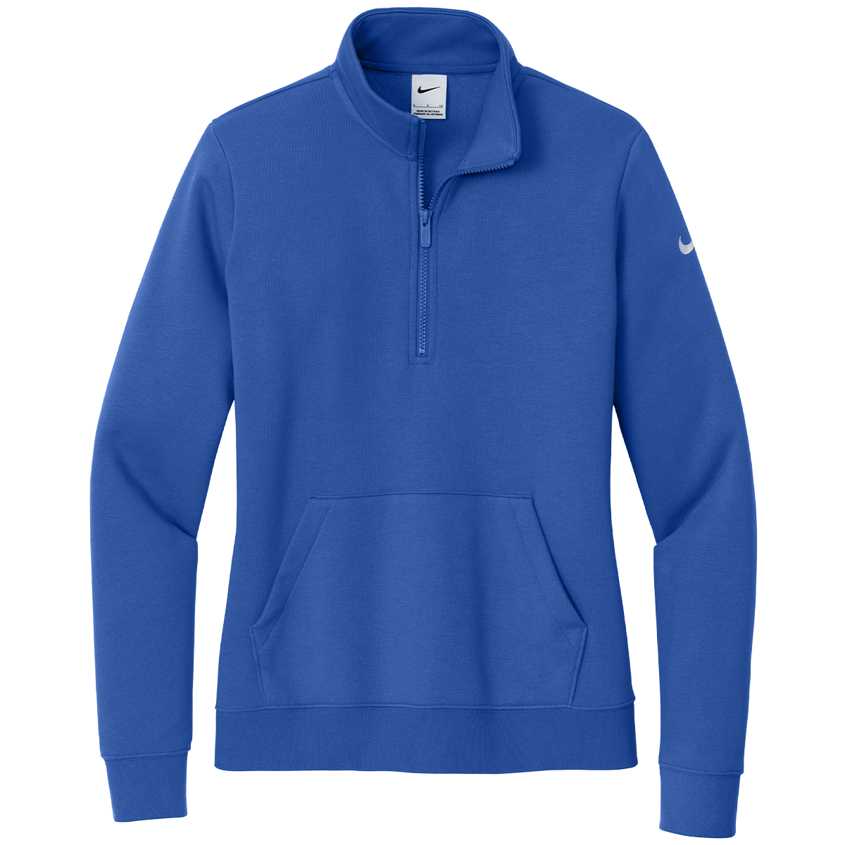 Nike Ladies Club Fleece Sleeve Swoosh 1/2-Zip
