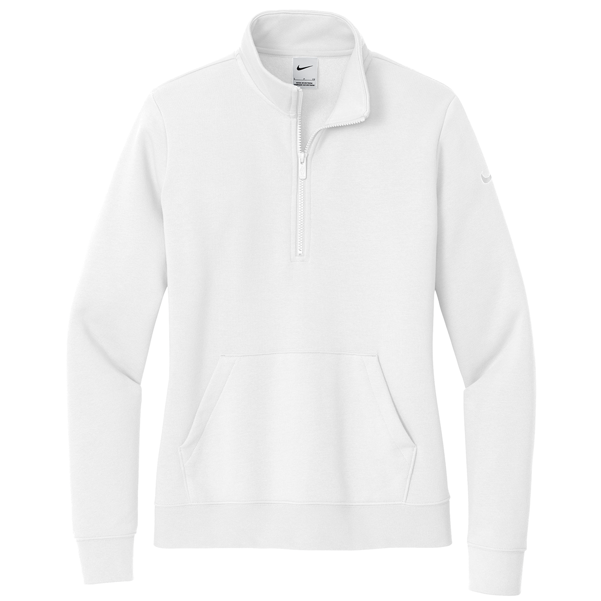 Nike Ladies Club Fleece Sleeve Swoosh 1/2-Zip