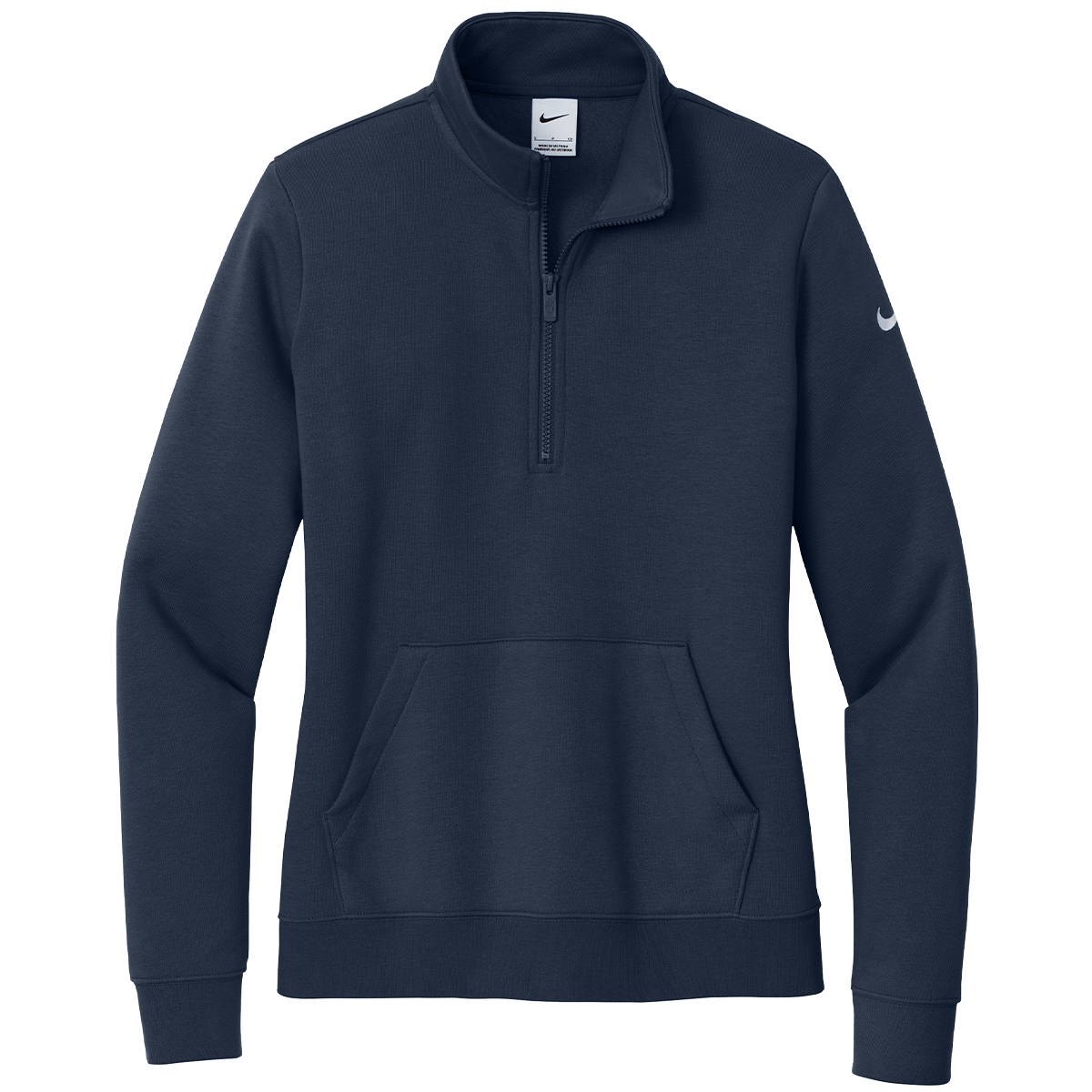 Nike Ladies Club Fleece Sleeve Swoosh 1/2-Zip
