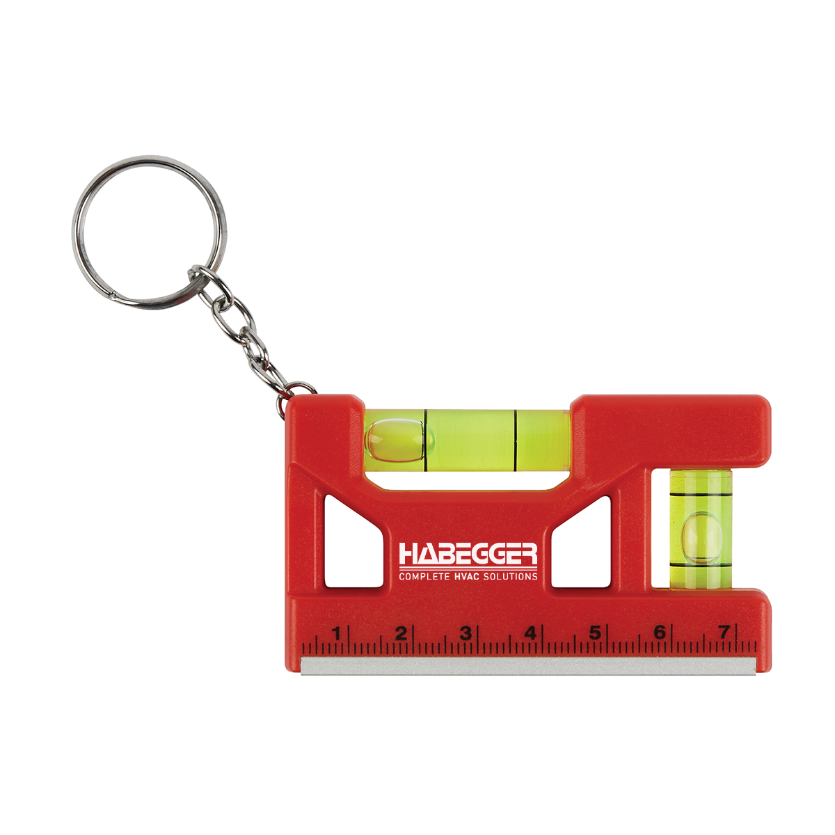 Hank 3" Level / Ruler Keyring