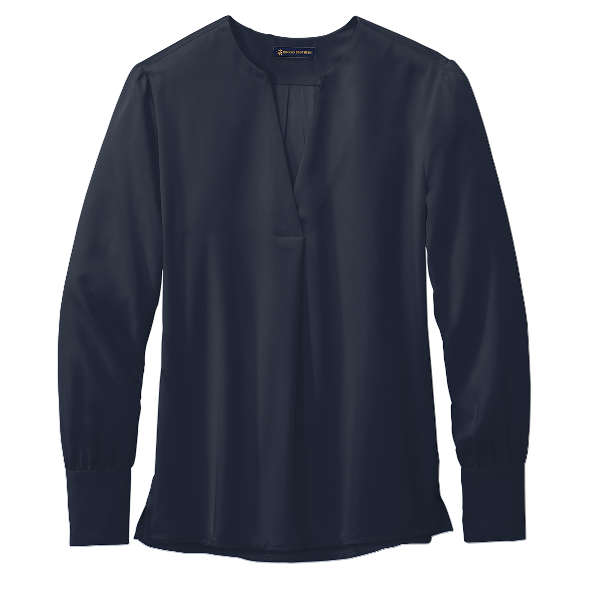 Brooks Brothers Women’s Open-Neck Satin Blouse