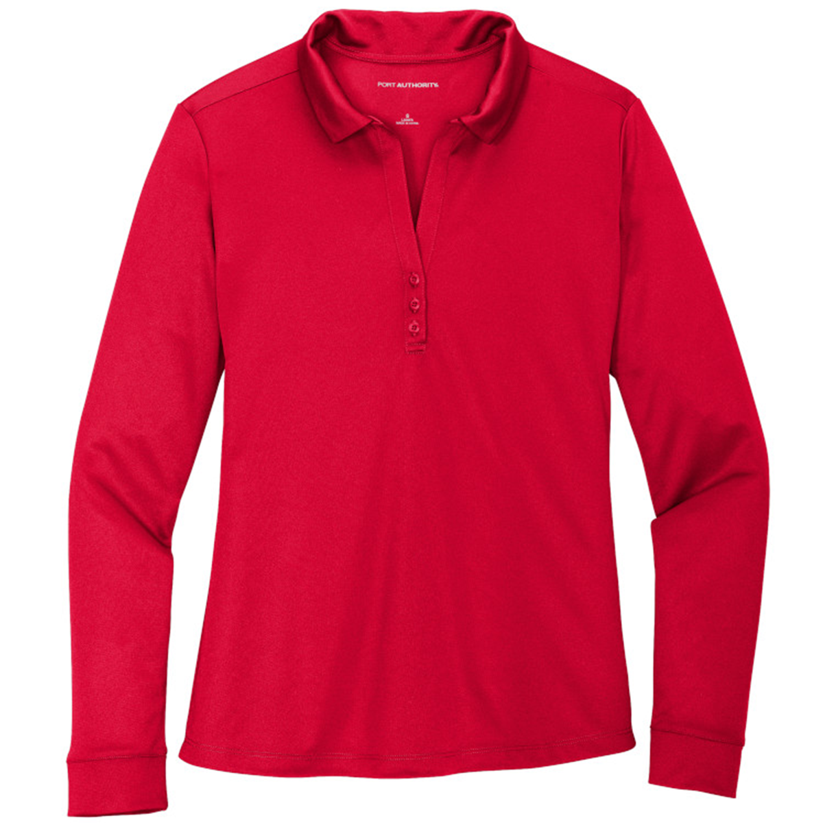 Port Authority Ladies Silk Touch Performance Long Sleeve Polo
