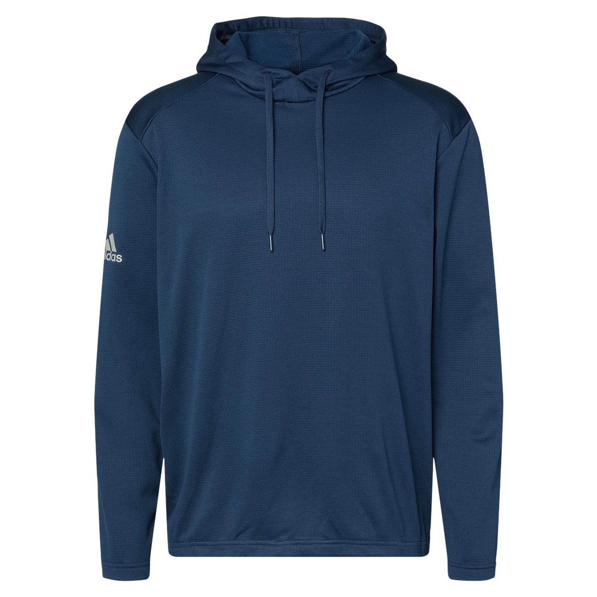 Adidas Textured Mixed Media Hooded Sweatshirt