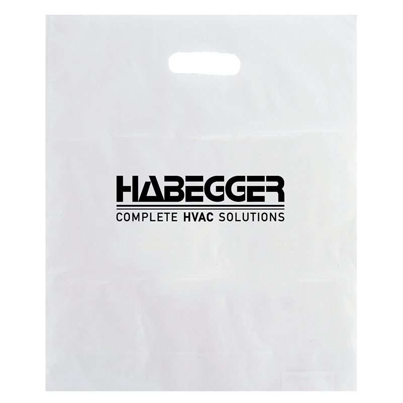 Clear Frosted Die Cut Plastic Bag