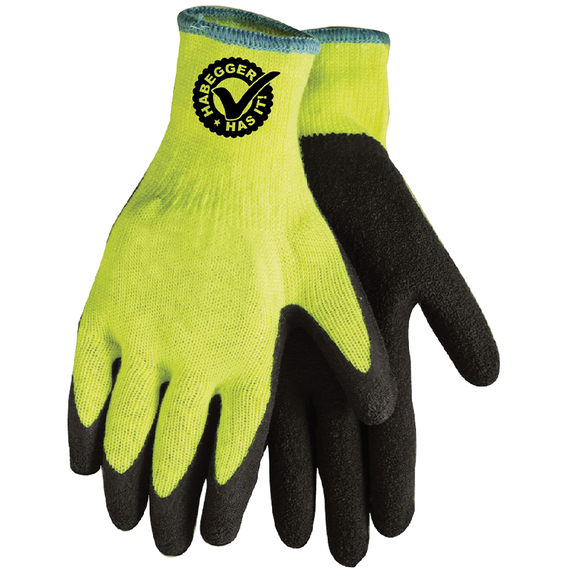 Hi-Vis Palm Dipped Gloves