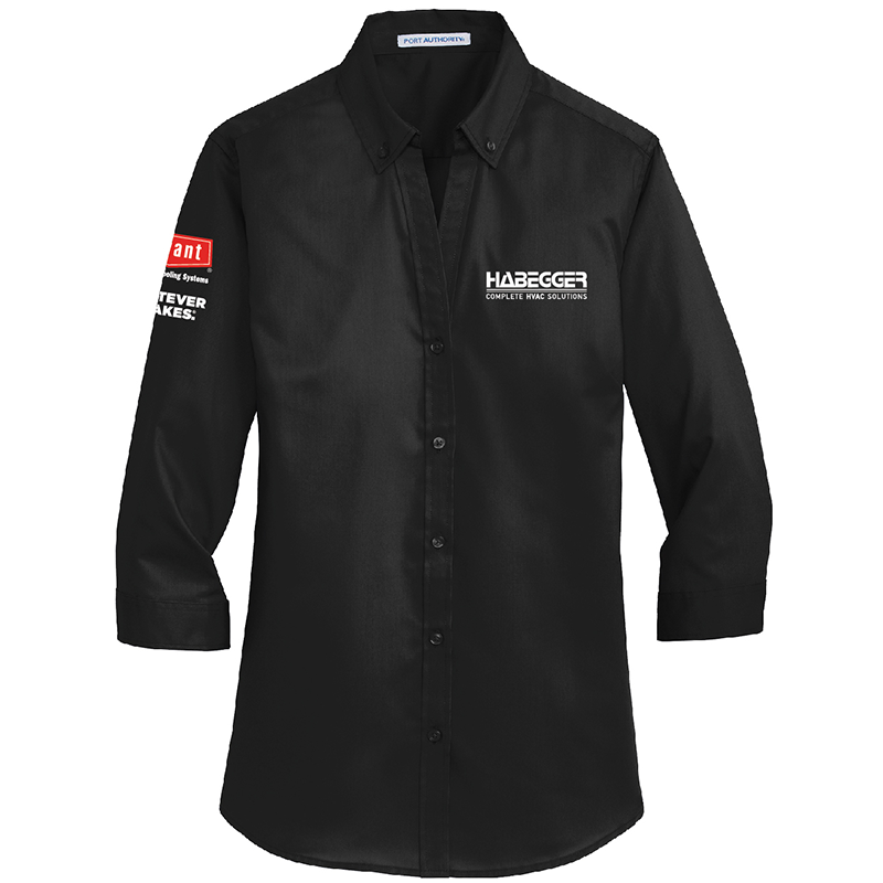 Ladies 3/4-Sleeve SuperPro Twill Shirt