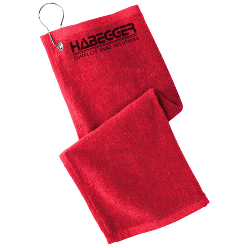 Embroidered Hemmed Golf Towel