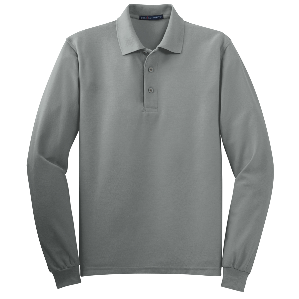 Tall Port Authority Silk Touch Long Sleeve Polo