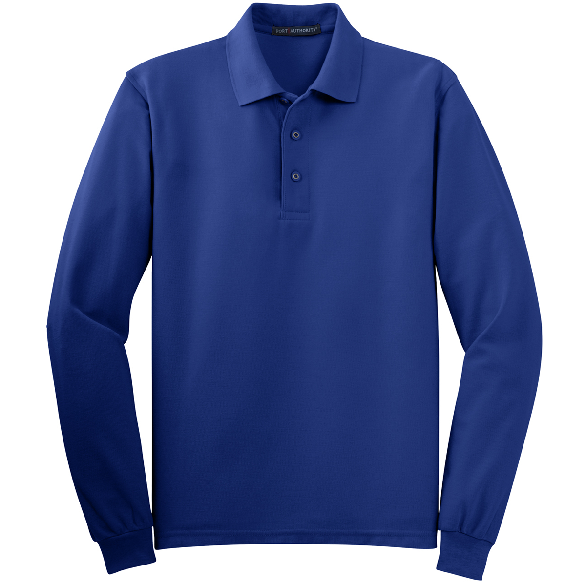 Tall Port Authority Silk Touch Long Sleeve Polo