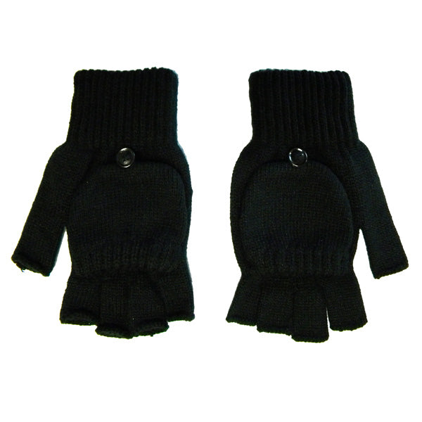 Fingerless Gloves With Flap