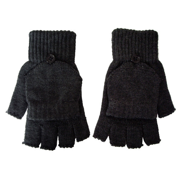 Fingerless Gloves With Flap