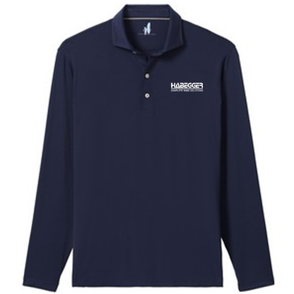 Johnnie-O Men's Prep-Formance Swing Heather Long Sleeve Jersey Polo