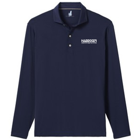 Johnnie-O Men's Prep-Formance Swing Heather Long Sleeve Jersey Polo