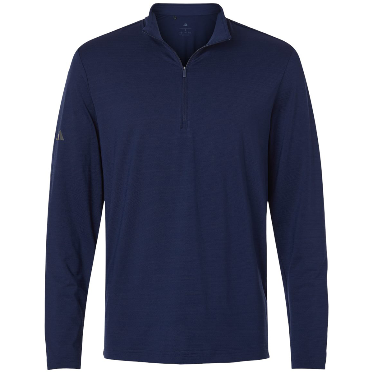 Adidas Men's Textured Stripe Quarter-Zip Pullover