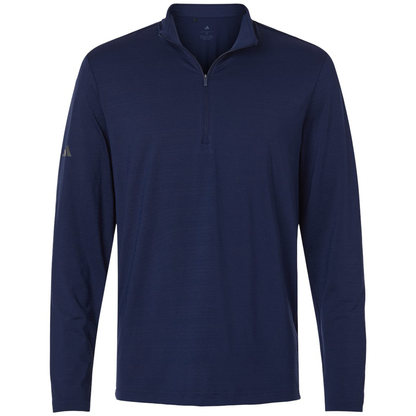 Adidas Men's Textured Stripe Quarter-Zip Pullover