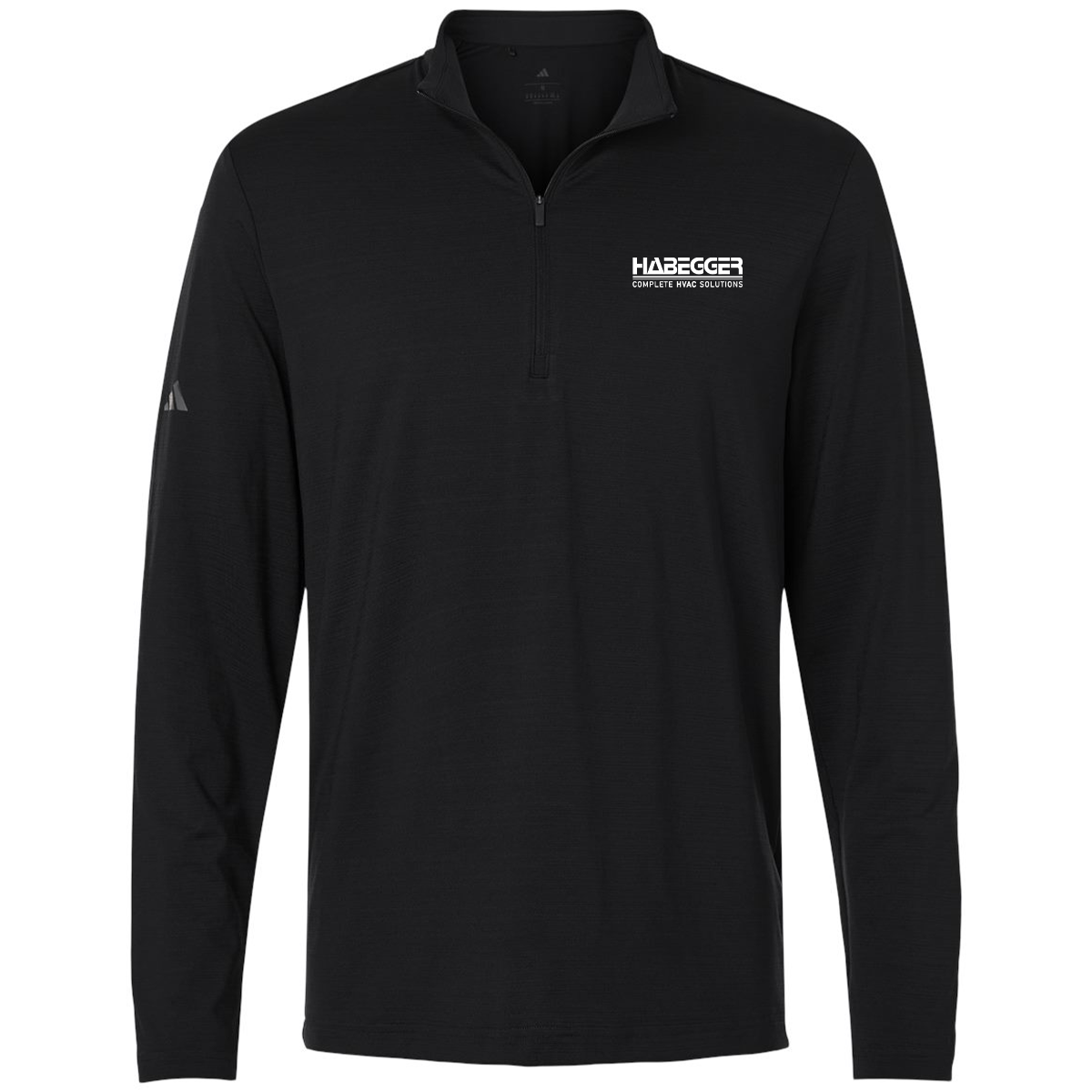 Adidas Men's Textured Stripe Quarter-Zip Pullover