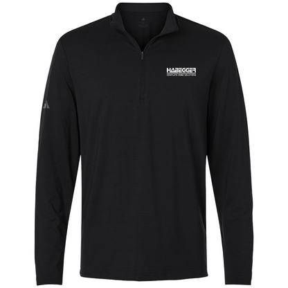 Adidas Men's Textured Stripe Quarter-Zip Pullover