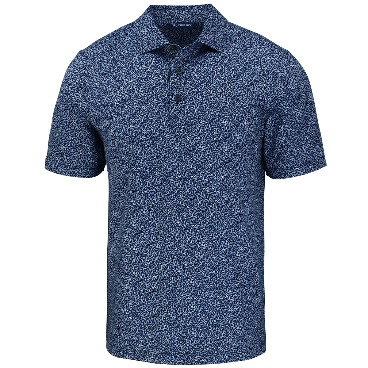 Cutter & Buck Pike Eco Pebble Print Stretch Recycled Mens Polo