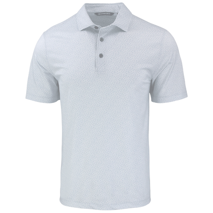Cutter & Buck Pike Eco Pebble Print Stretch Recycled Mens Polo