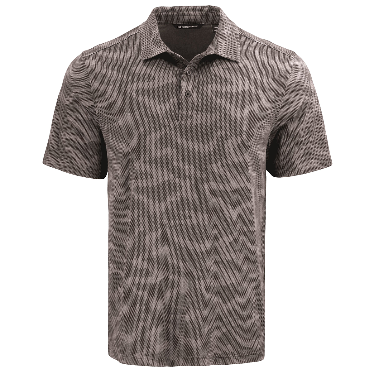 Cutter & Buck Coastline Recycled Double Peached Camo Print Mens Polo