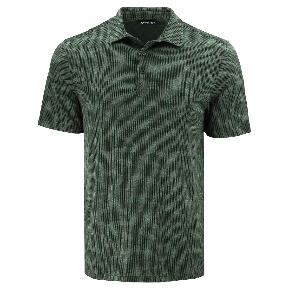 Cutter & Buck Coastline Recycled Double Peached Camo Print Mens Polo