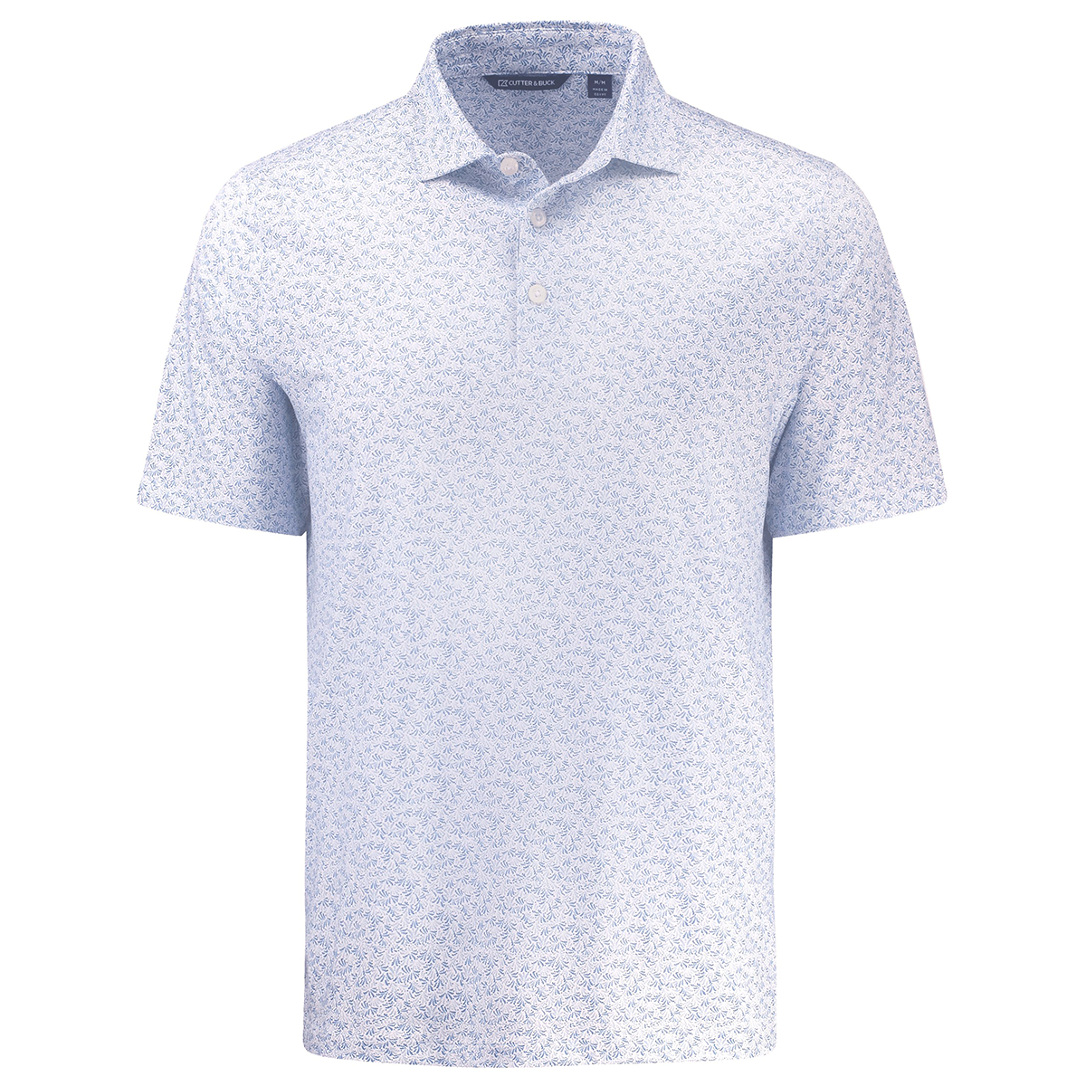 Cutter & Buck Pike Recycled Fern Print Mens Polo