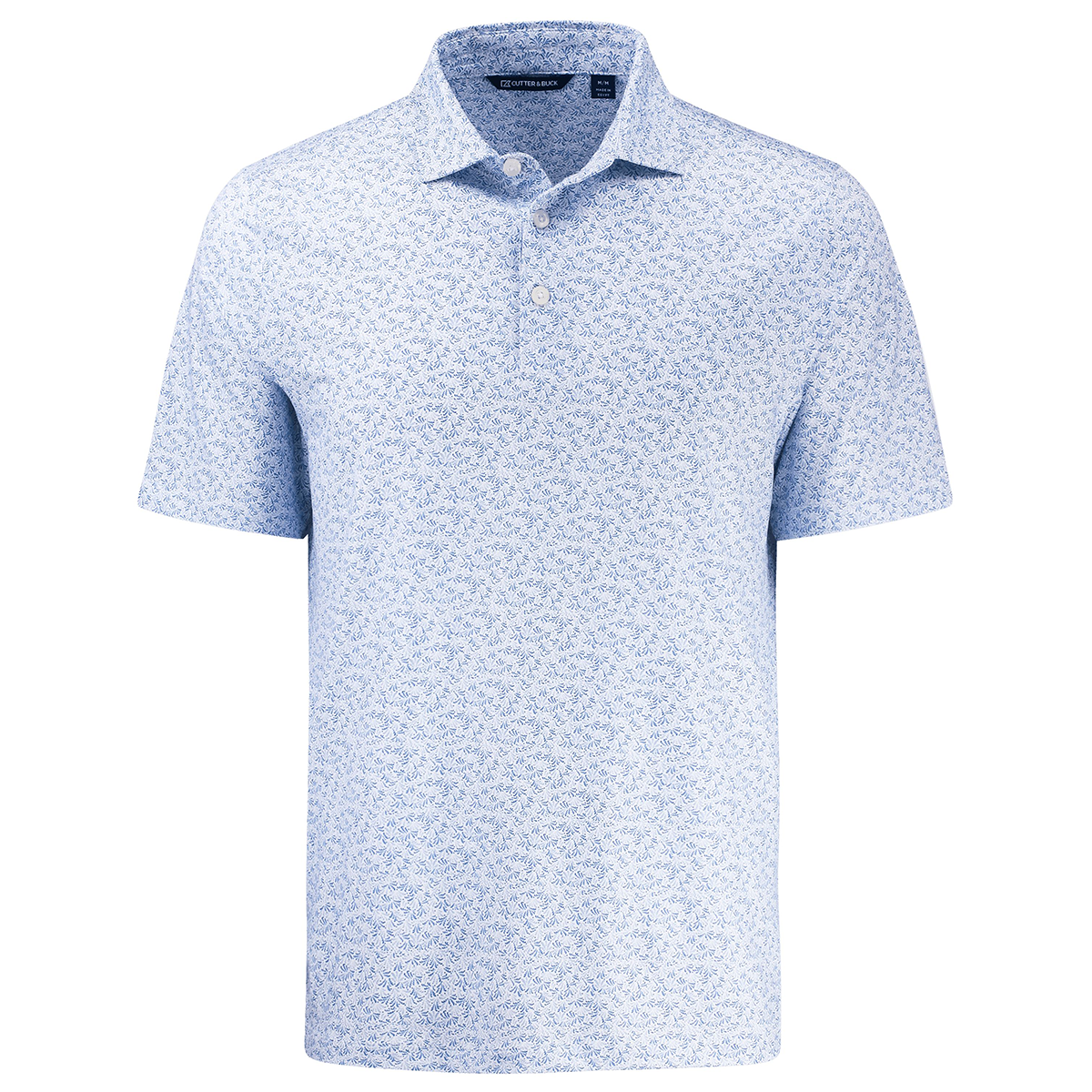 Cutter & Buck Pike Recycled Fern Print Mens Polo