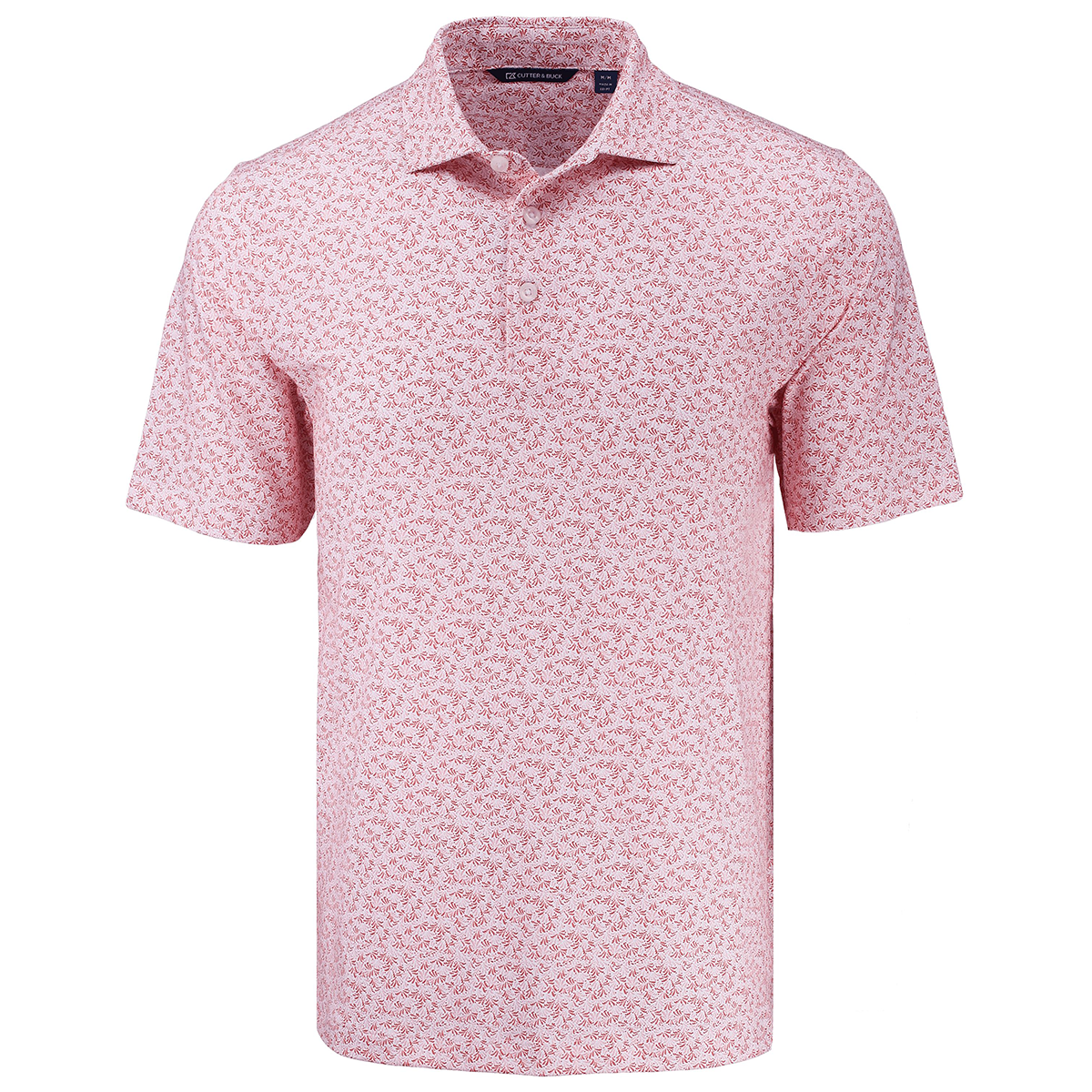 Cutter & Buck Pike Recycled Fern Print Mens Polo