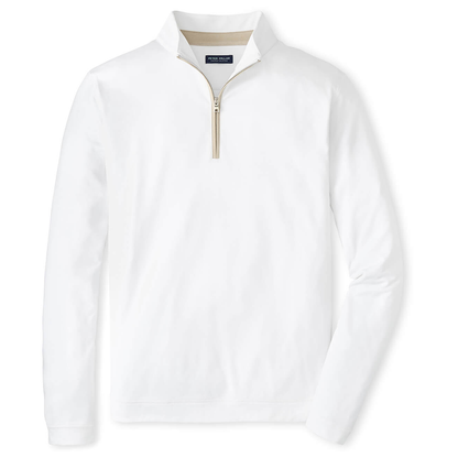 Peter Millar Men's Albatross Cotton-Blend Pique Quarter-Zip