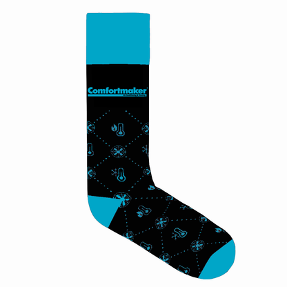 Comfortmaker Black Cotton Crew Sock with Header Card