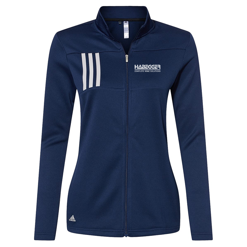 Adidas - Women's 3-Stripes Double Knit Full-Zip