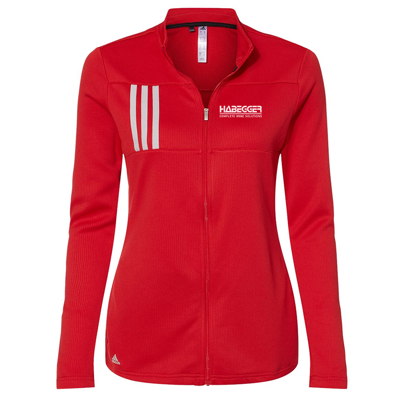 Adidas - Women's 3-Stripes Double Knit Full-Zip